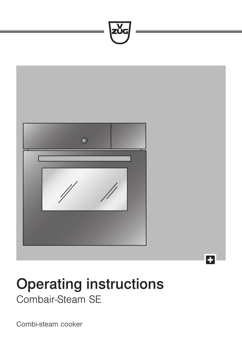 V-ZUG Combair-Steam SE operating instructions