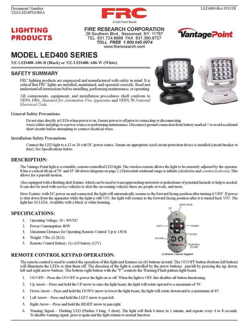 FRC XE-LED400-A06-B instruction manual FRC XE-LED400-A06-B instruction manual