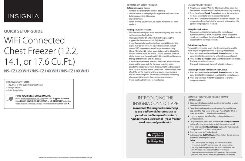 Insignia NS-CZ14XWH7 Quick setup guide