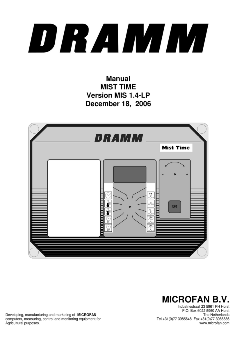 Microfan DRAMM MIST TIME User manual