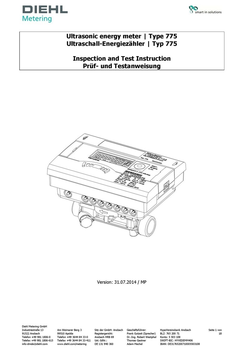 Diehl Metering Sharky 775 Installation instructions Diehl Metering Sharky 775 Installation instructions