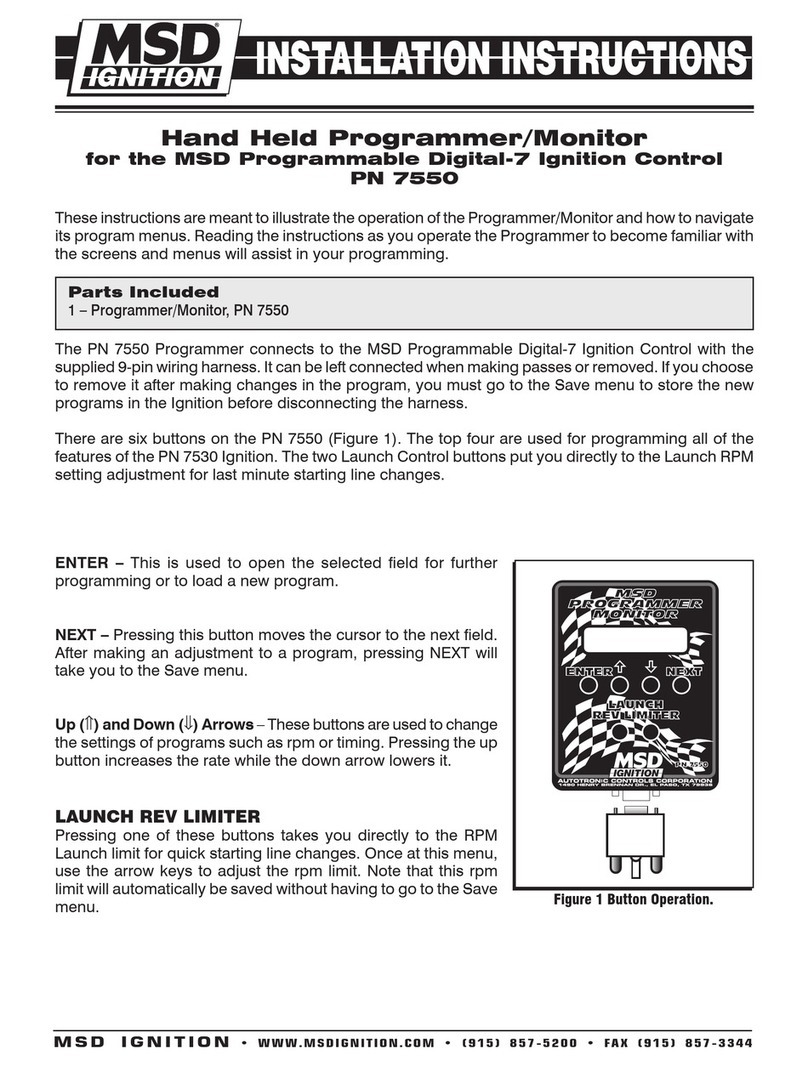 MSD Ignition 7550 installation instructions