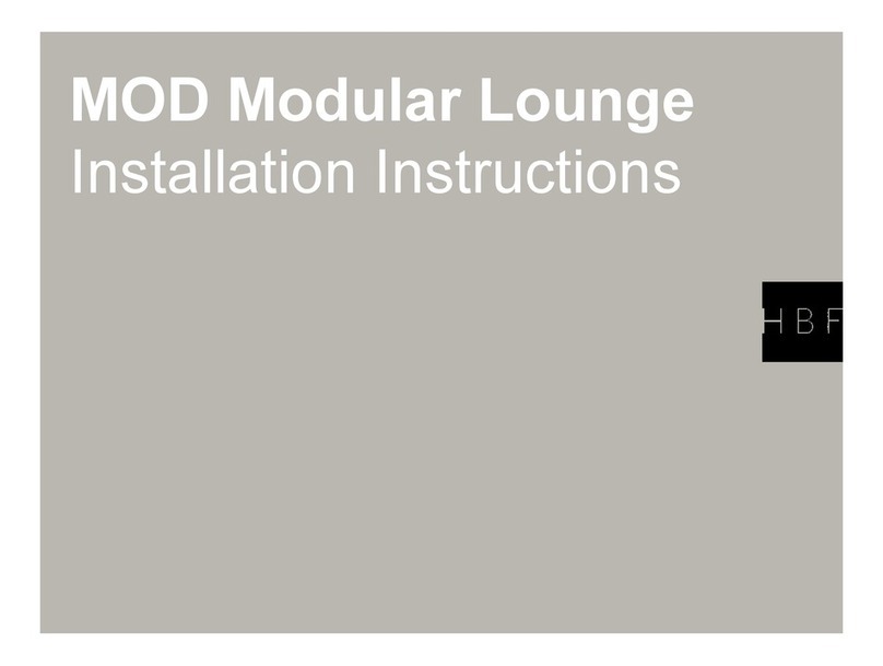 HBF Furniture MOD Modular Lounge installation instructions HBF Furniture MOD Modular Lounge installation instructions