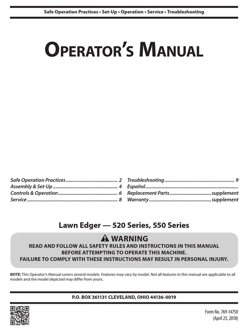MTD 520 Series User manual