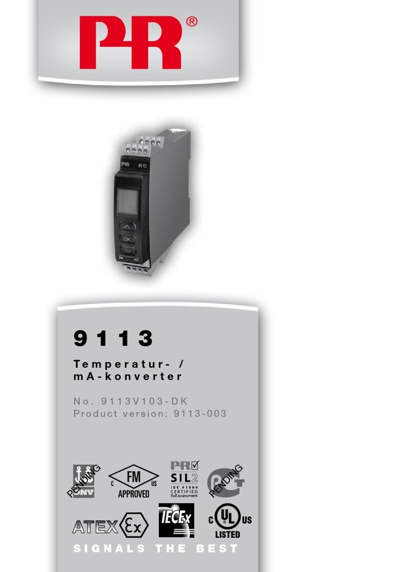 PR 9113 Series User manual