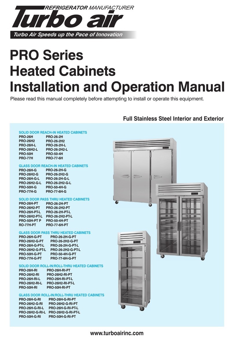 Turboair PRO Series Installation and operation manual