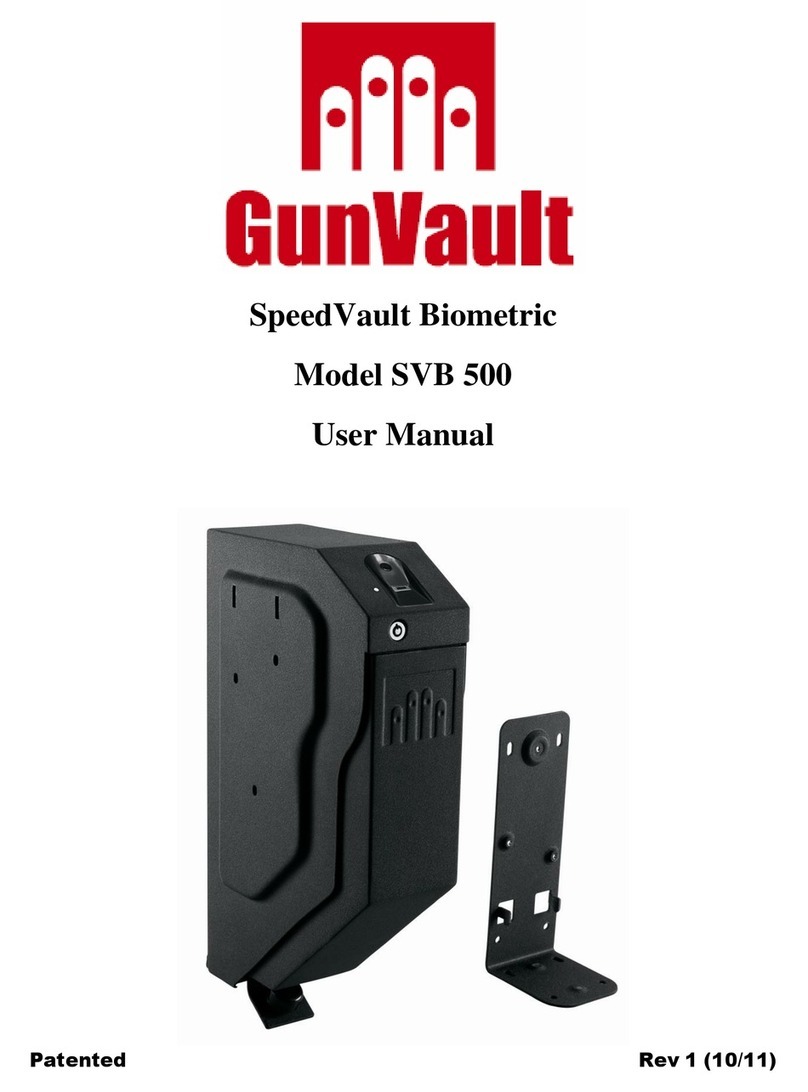GunVault SVB 500 user manual