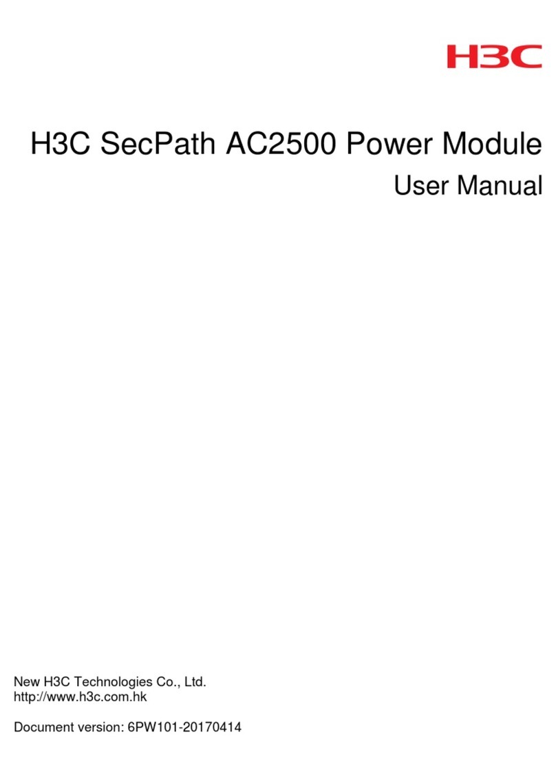H3C SecPath AC2500 User manual H3C SecPath AC2500 User manual