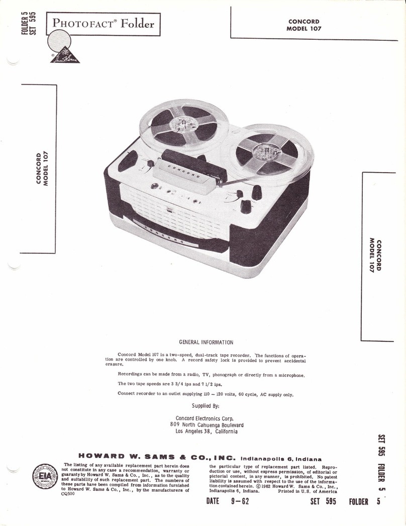 CONCORD 107 User manual