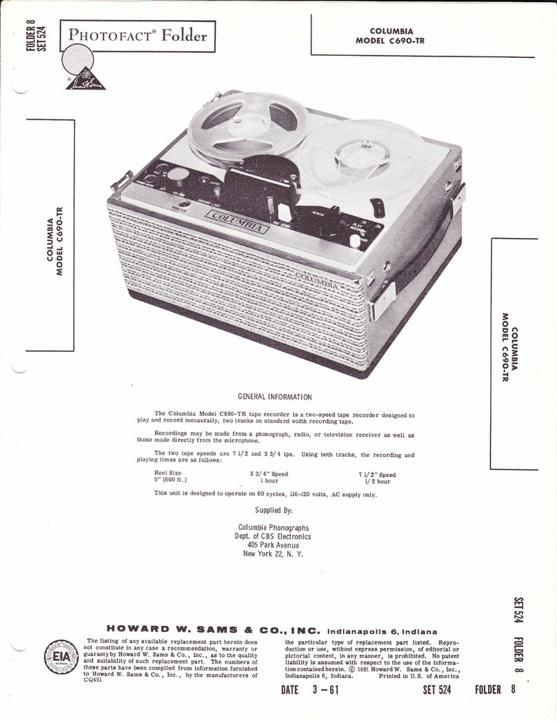 Columbia C690-TR manual