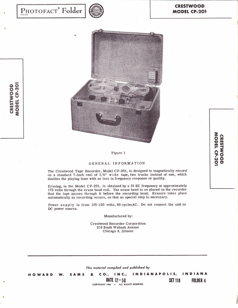 Crestwood CP-201 manual