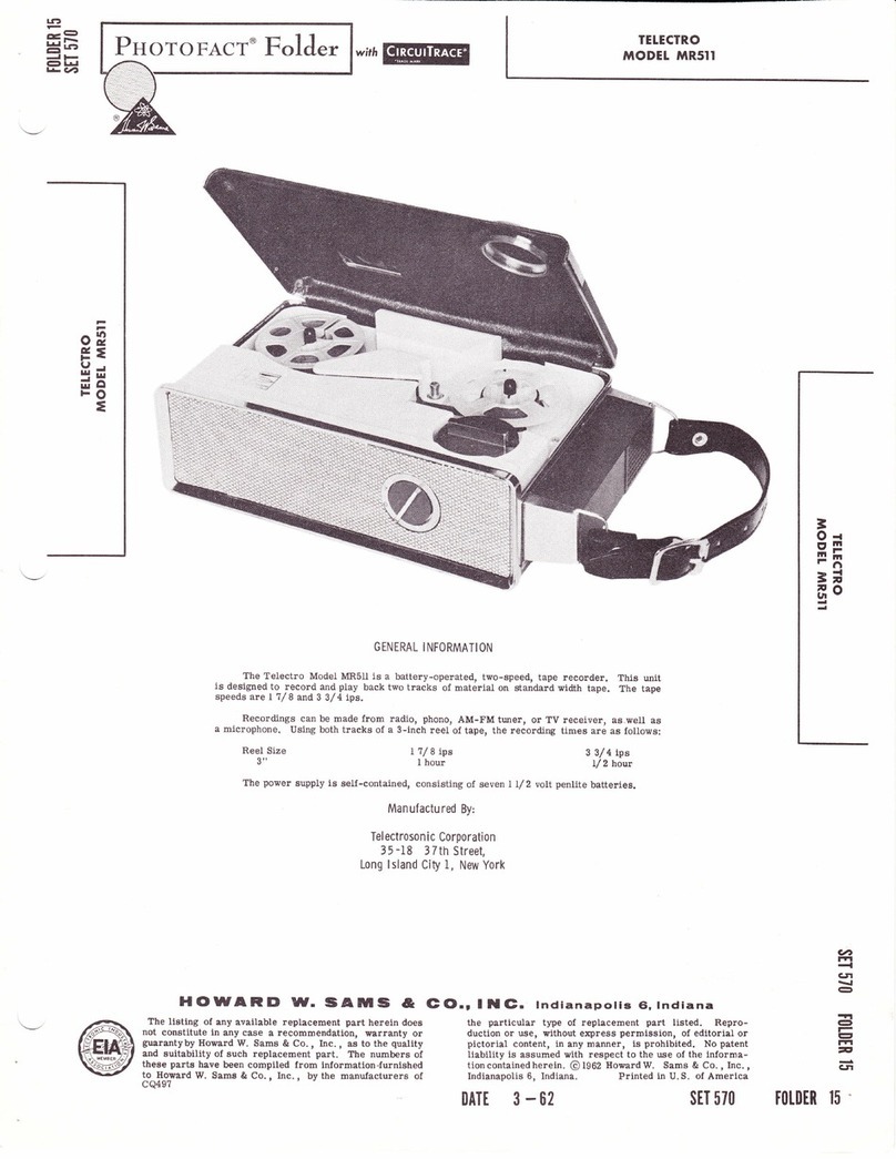 Telectro MR511 User manual