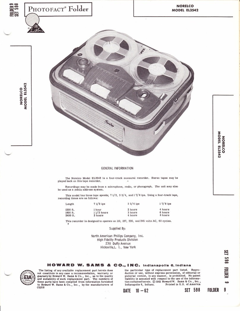 Norelco EL3542 manual