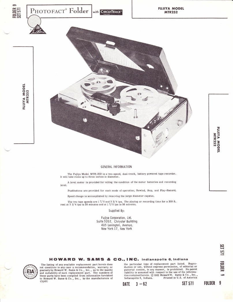 Fujiya MTR252 manual