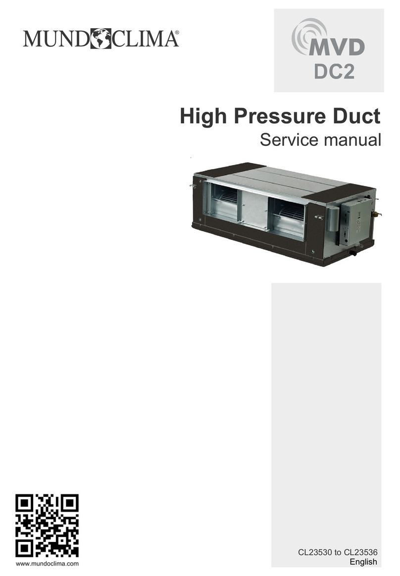 mundoclima MVD DC2 Series Service manual