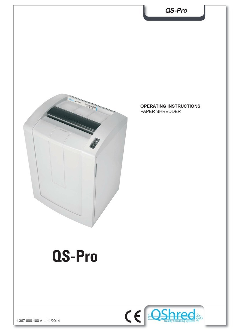 QShred QS-Pro User manual