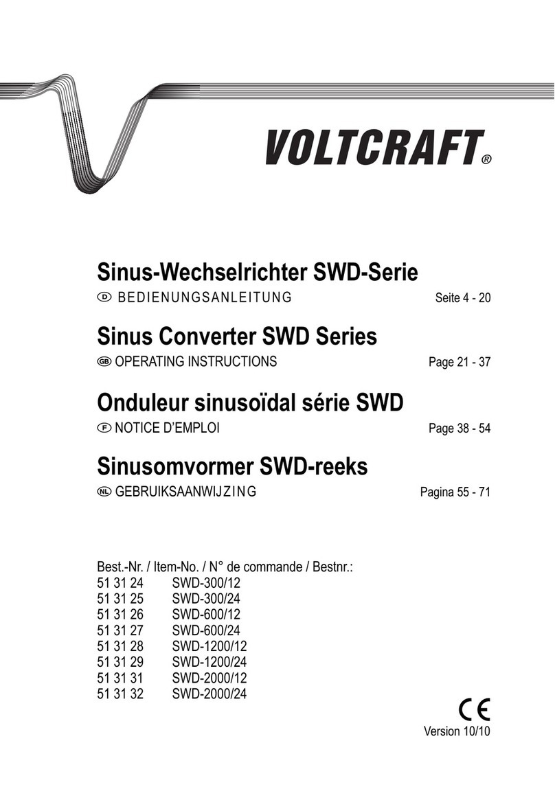 VOLTCRAFT SWD Series operating instructions