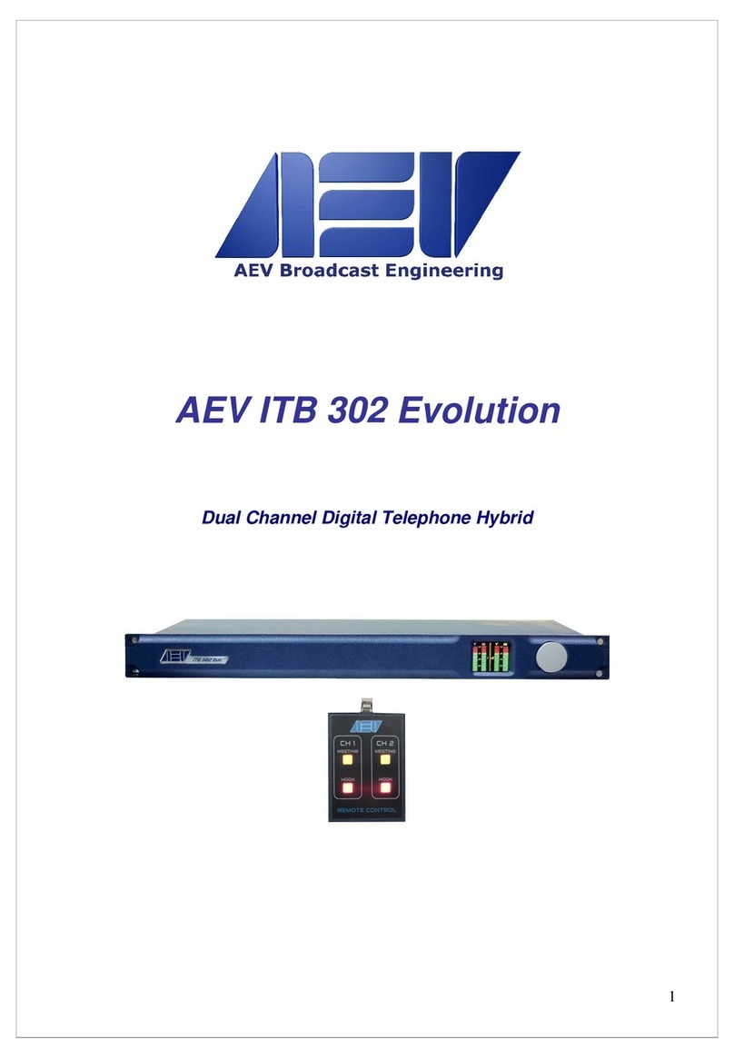 AEV ITB 302 Evolution manual