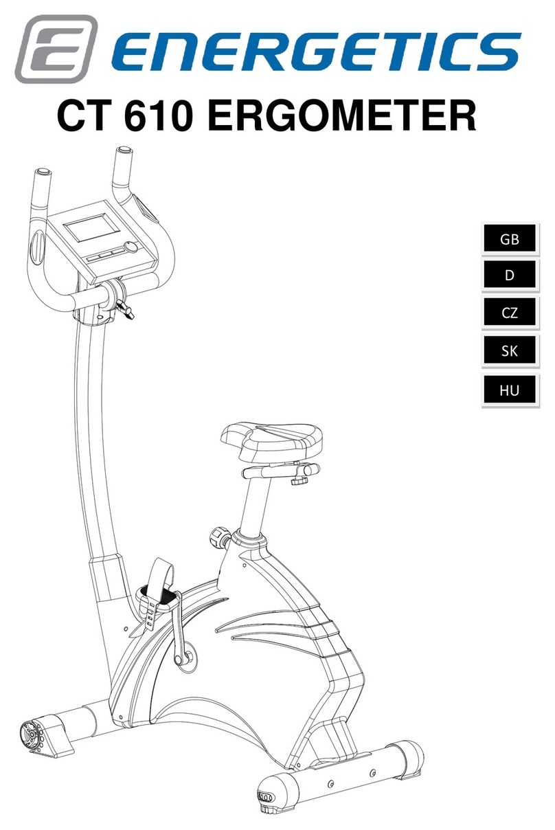 Energetic CT 610 ERGOMETER owner's manual