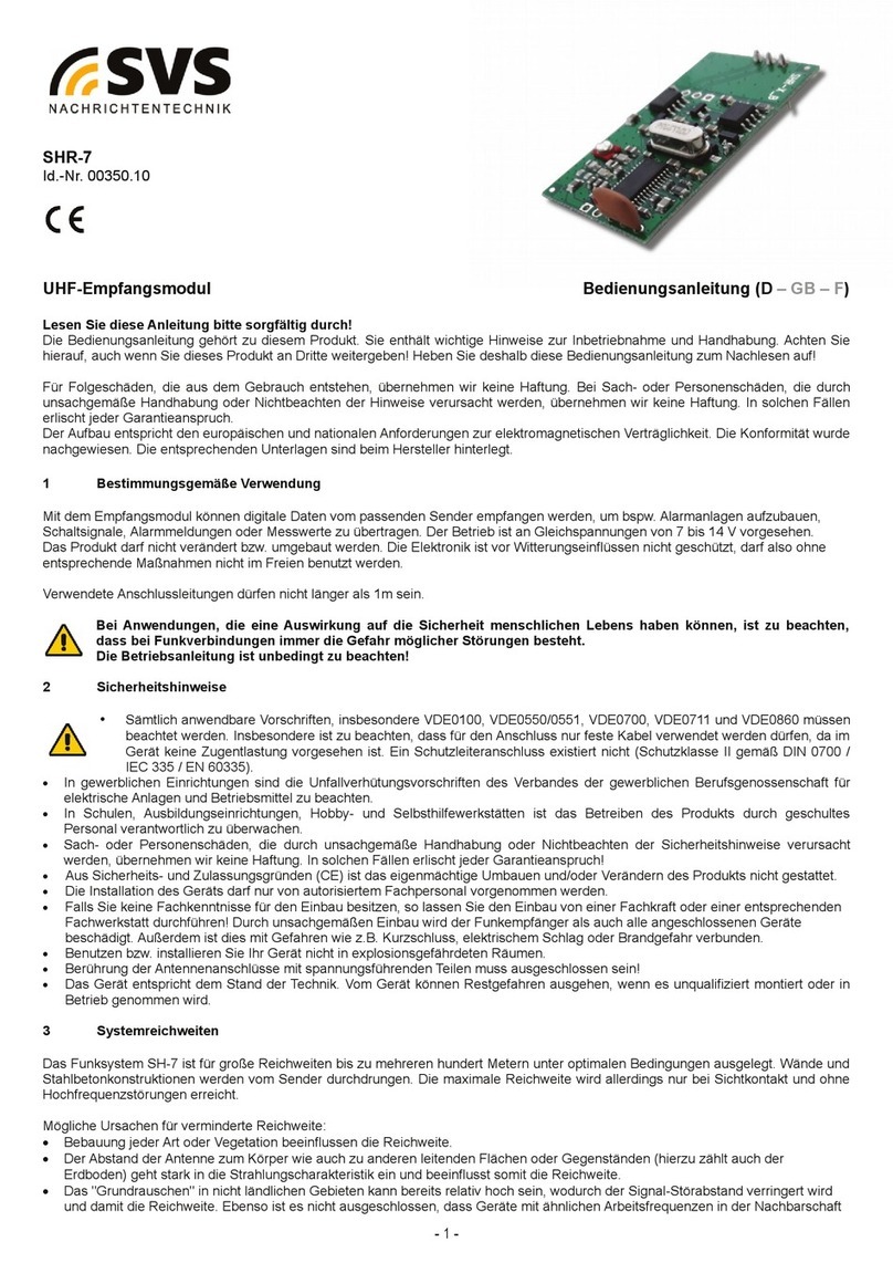 SVS SHR-7 manual