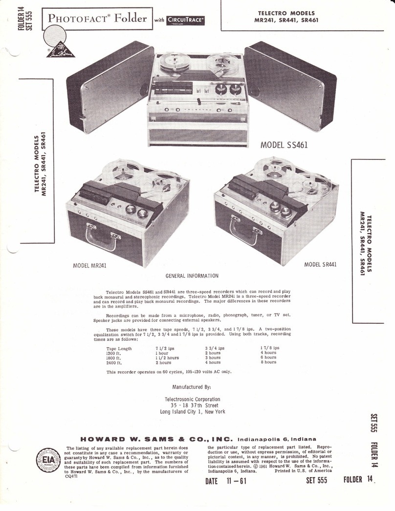 Telectro MR241 User manual
