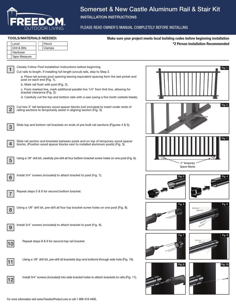 Freedom Somerset installation instructions