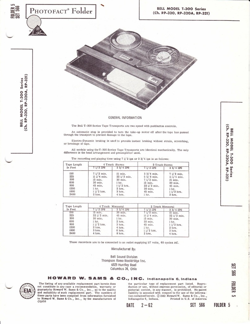 Bell T-300 Series User manual