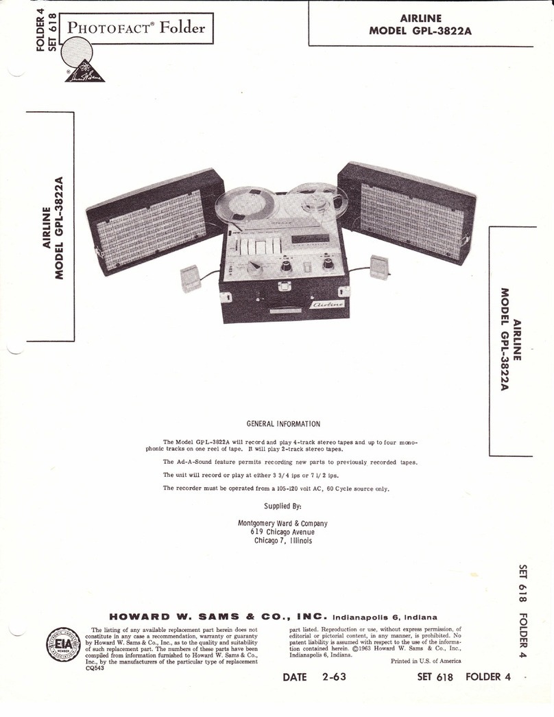 Airline GPL-3822A User manual