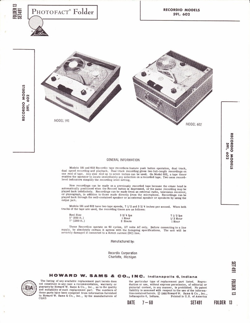 Recordio 591 manual