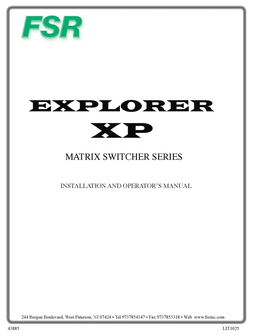 FSR EXPLORER XP Series Setup guide