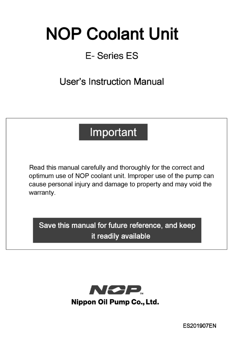 Nippon Oil Pump NOP E Series ES User instruction manual