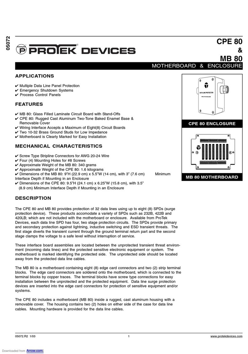 PRO-TEK MB 80 manual