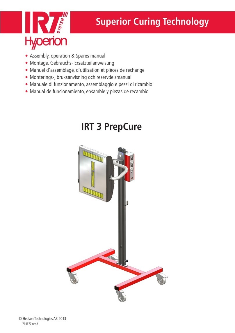 Hyperion IRT 3 PrepCure Installation instructions