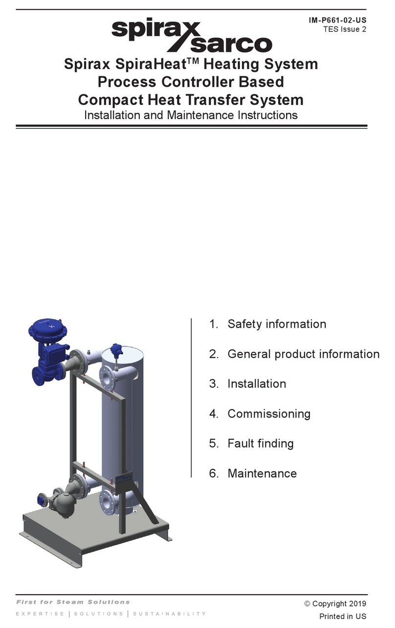 Spirax Sarco SpiraHeat Installation and maintenance instructions