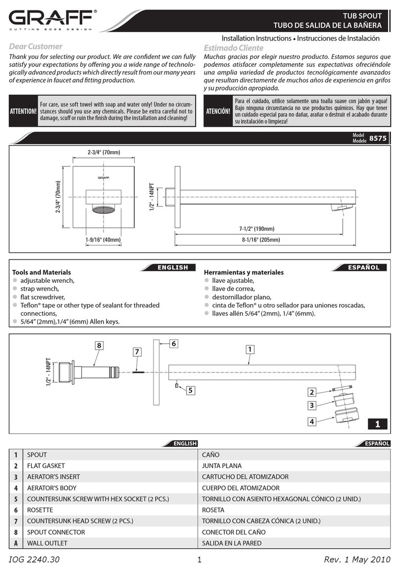 Graff 8575 User manual