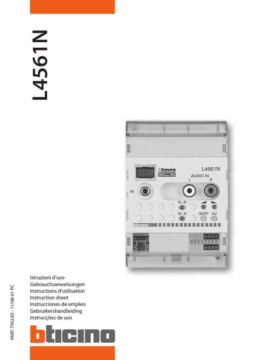 Bticino L4561N User manual