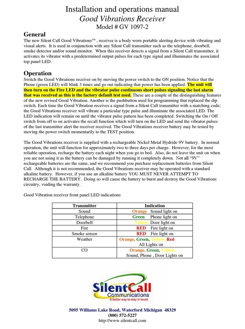 Silent Call Communications GV 1097-2 User manual