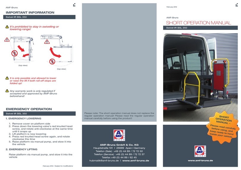AMF-BRUNS BSL 350 User manual