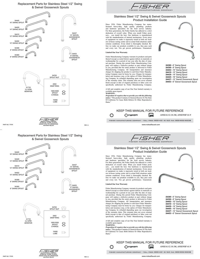 Fisher 54380 Product installation guide