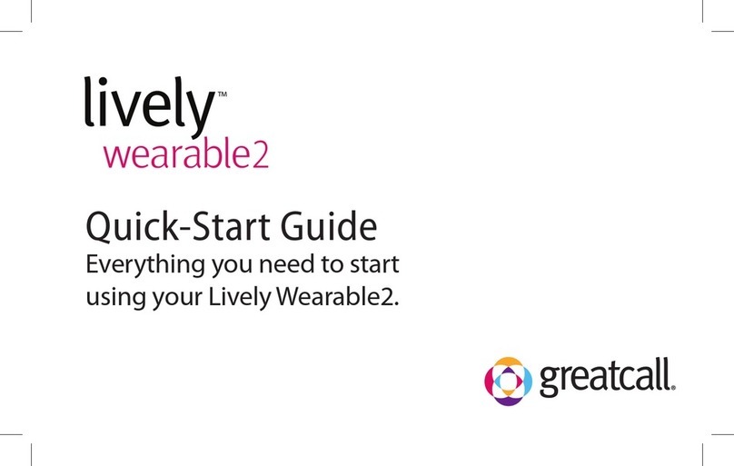 GreatCall Lively Wearable2 quick start guide