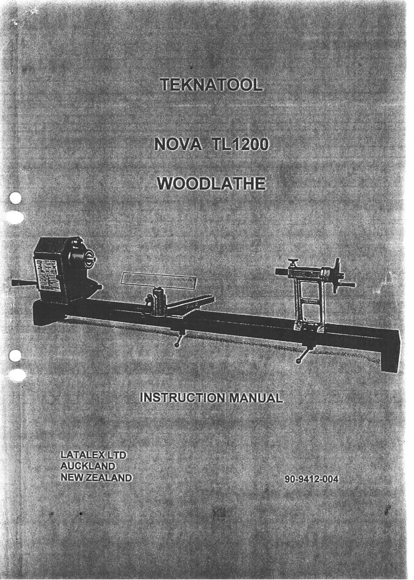 Teknatool NOVA TL1200 User manual