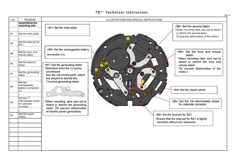 Seiko 7D Series Owner's manual