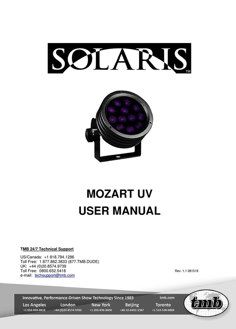 TMB SOLARIS MOZART UV user manual
