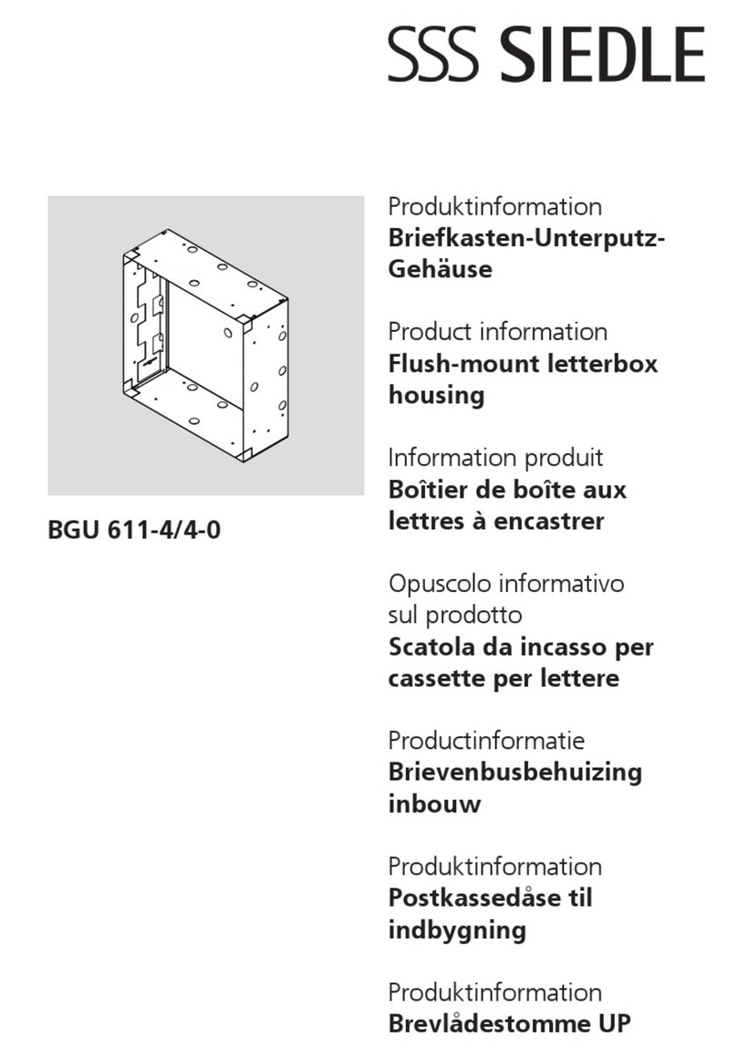 SSS Siedle BGU 611-4/4-0 User manual