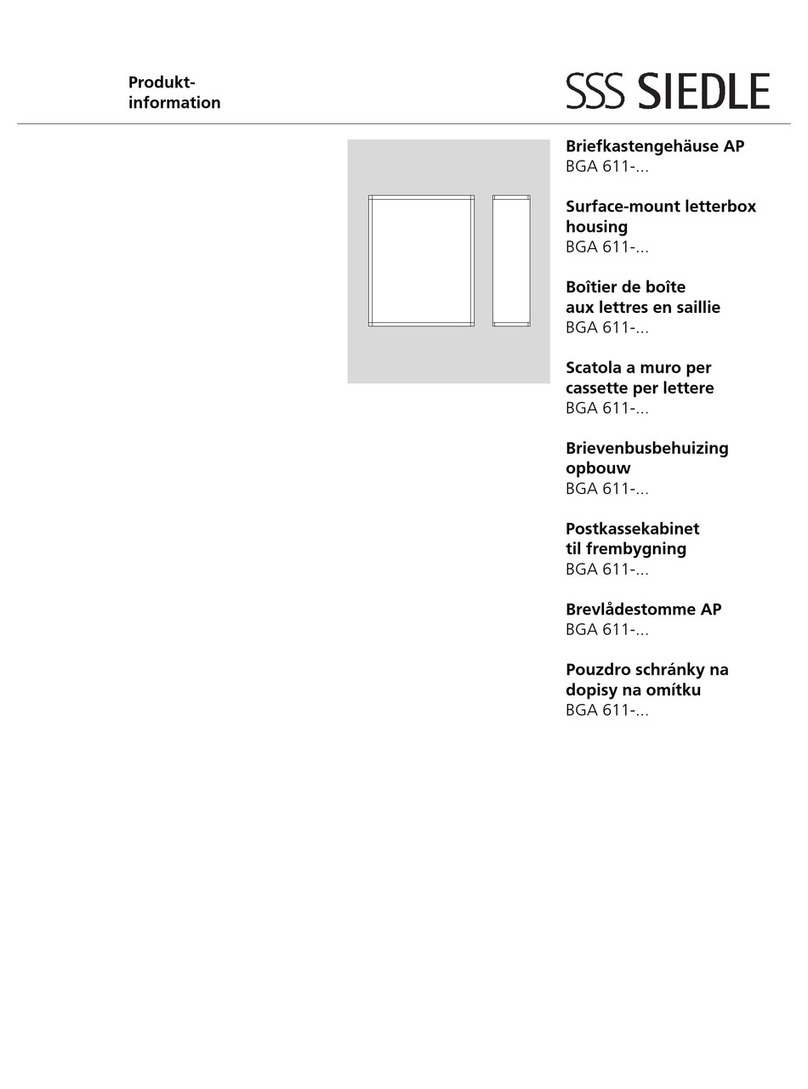 SSS Siedle BGA 611 Series User manual