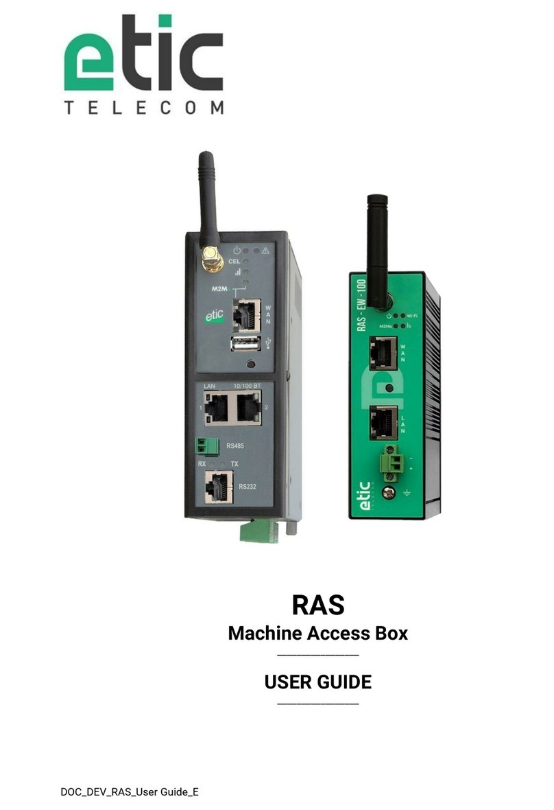 Etic Telecom RAS Series user guide