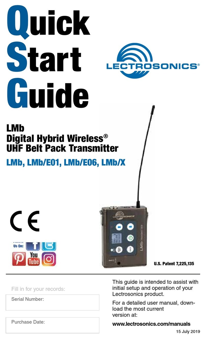 Lectrosonics LMb/E01 User manual