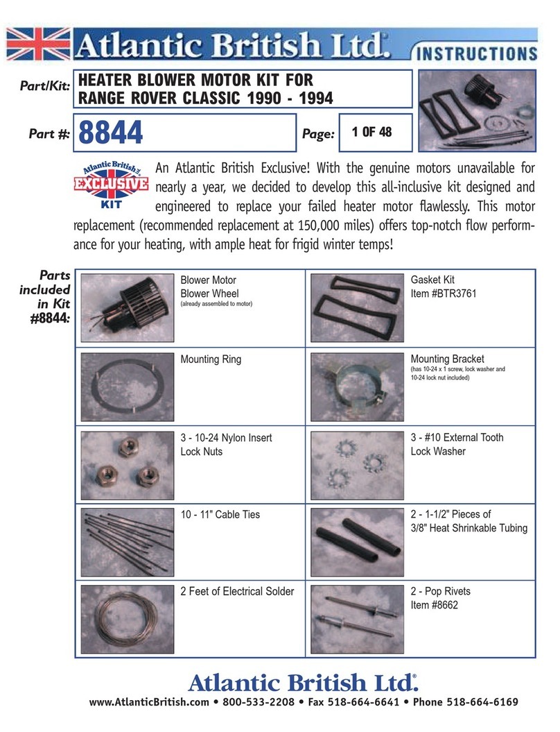 Atlantic British 8844 User manual