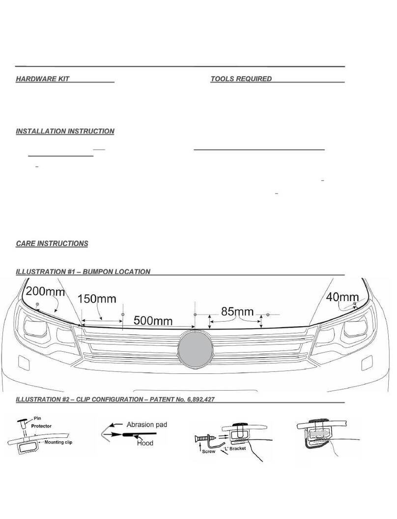 FormFit HD 21T09 installation instructions FormFit HD 21T09 installation instructions