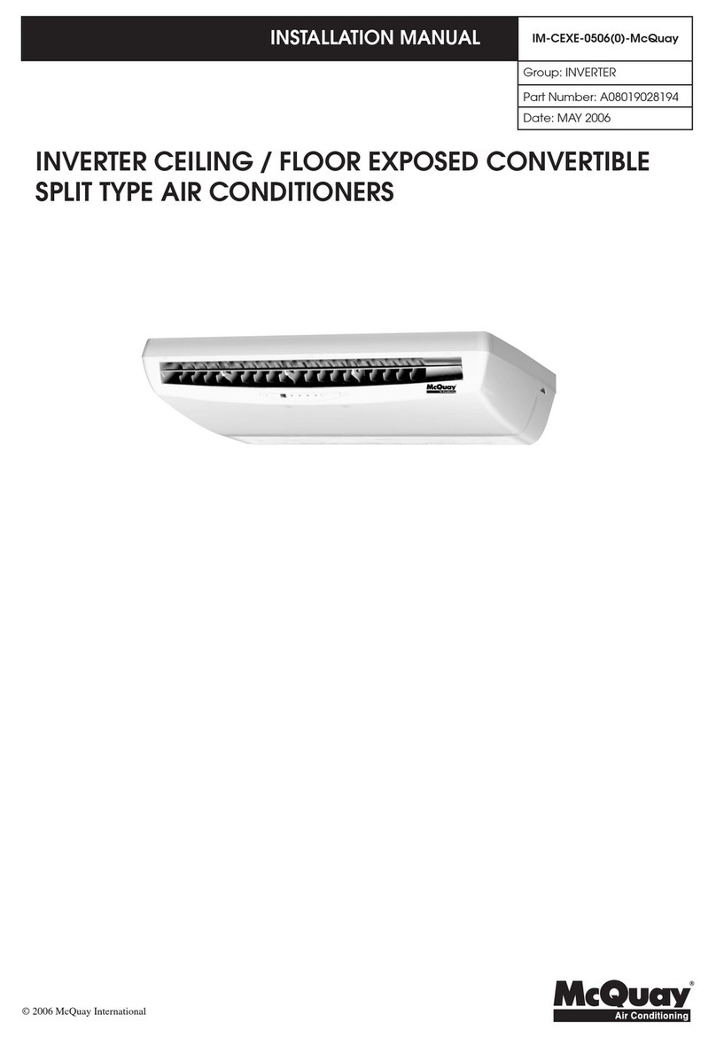 McQuay CEX20E User manual